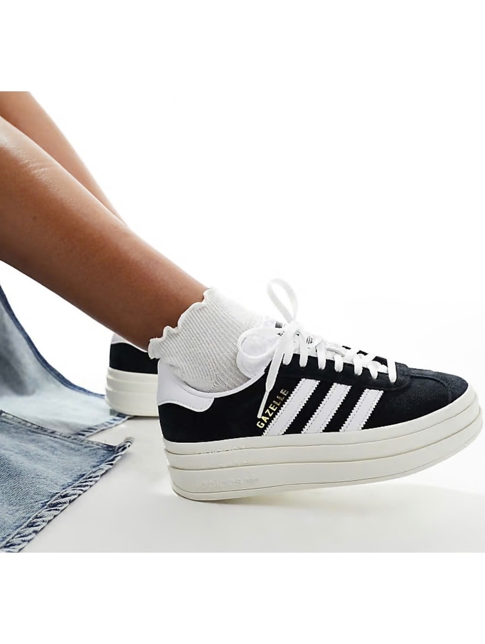adidas Gazelle Bold Shoes - Black #SatelliteStompers